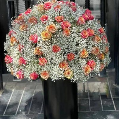 باکس گل شیپوری و رز برای روز زن 4400