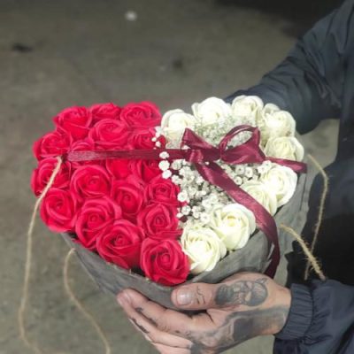باکس گل گل عروس و آنتوریوم برای روز مادر 4759