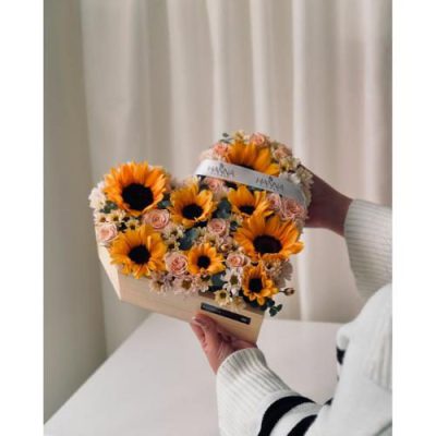 باکس گل داودی و شیپوری برای روز مادر 4424