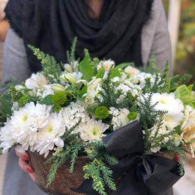 سبد گل اوکالیپتوس برای روز زن 4643