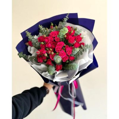 دسته گل گلایول و اوکالیپتوس برای روز مادر 4472