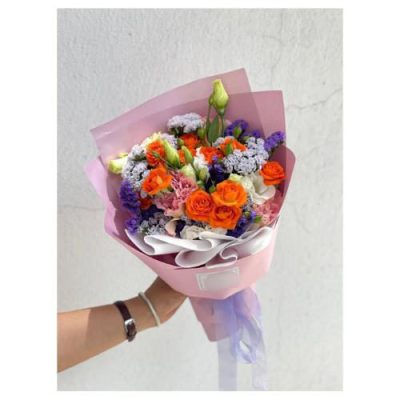 دسته گل استرلیتزیا و بابونه برای روز مادر 4522