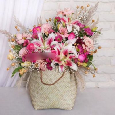 باکس گل ژیپسوفیلا و گلایول برای روز مادر 4777