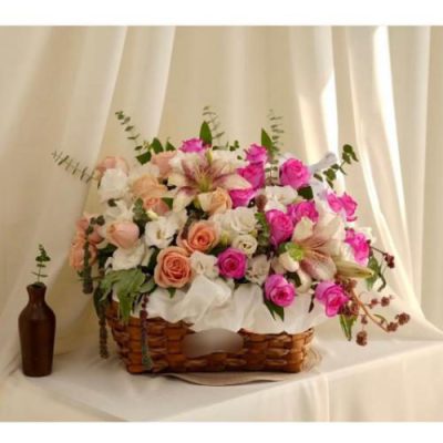 سبد گل گل عروس و مخلصه برای روز زن 4772