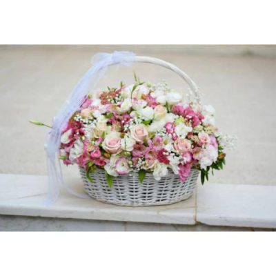 سبد گل ژربرا و ورنیکا برای روز مادر 4652