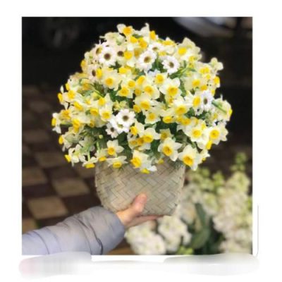 سبد گل ورنیکا و اوکالیپتوس برای روز مادر 4692