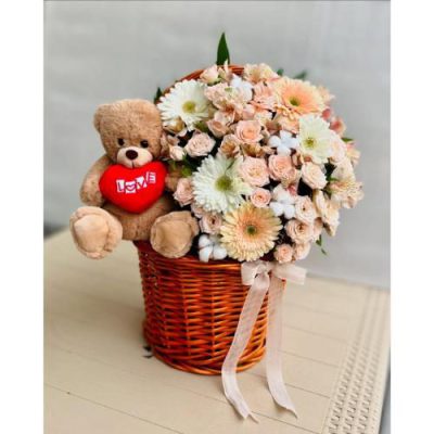سبد گل ژربرا برای روز مادر 4690
