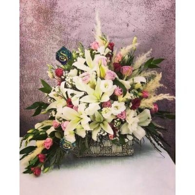 سبد گل عروس برای روز مادر 4760