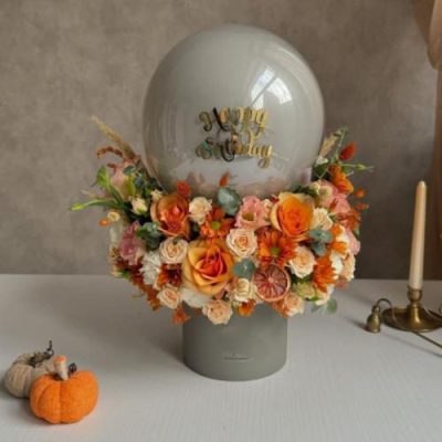 باکس گل ژربرا و مخلصه برای روز زن 4677
