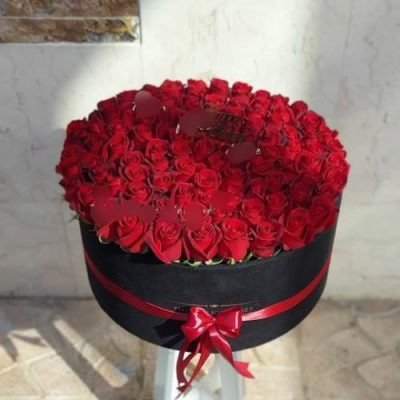 باکس گل رمانتیک و شیک برای ولنتاین 5163