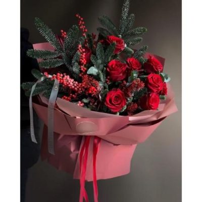 دسته گل زیبا و پر از عطر برای روز عشق 5166