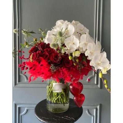 سبد گل رمانتیک برای جشن ولنتاین 5154