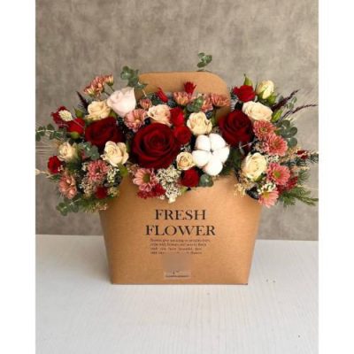 باکس گل اوکالیپتوس و مخلصه برای روز زن 4679