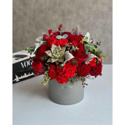باکس گل مخلصه و گلایول برای روز مادر 4678