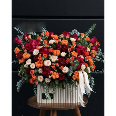 باکس گل عروس برای روز مادر 4681